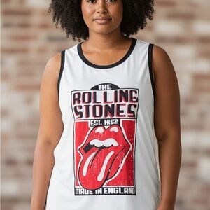 Rolling Stones Graphic Racerback Tank – Lips Logo | Size L